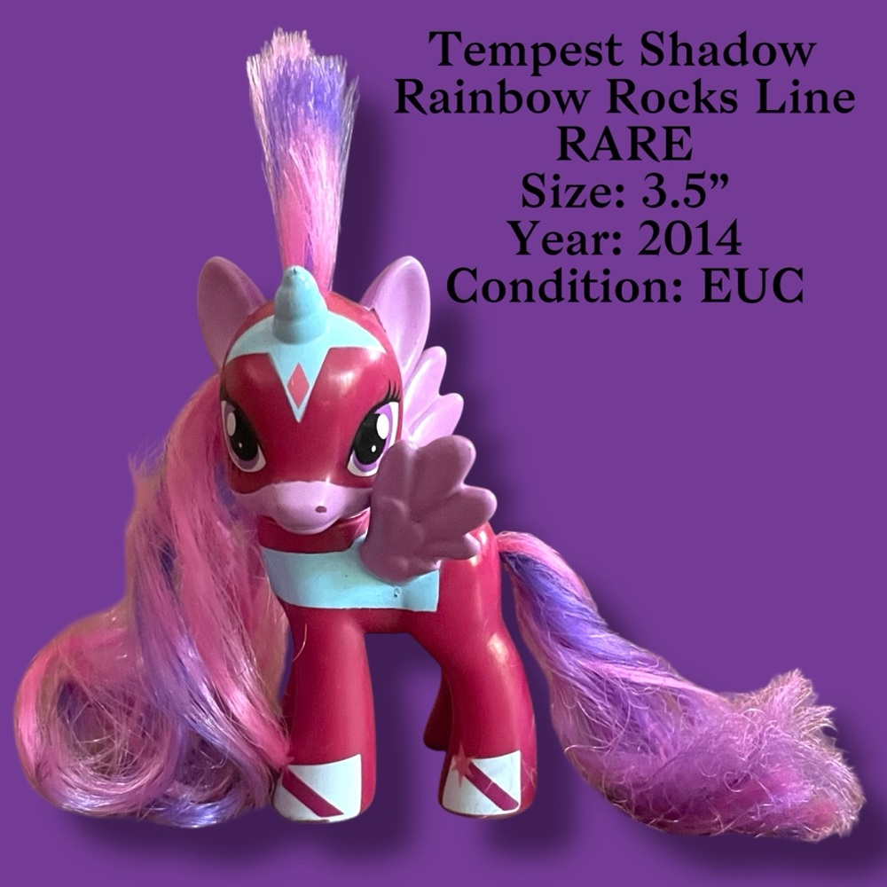 Colorful Pony Toy with Purple Mane